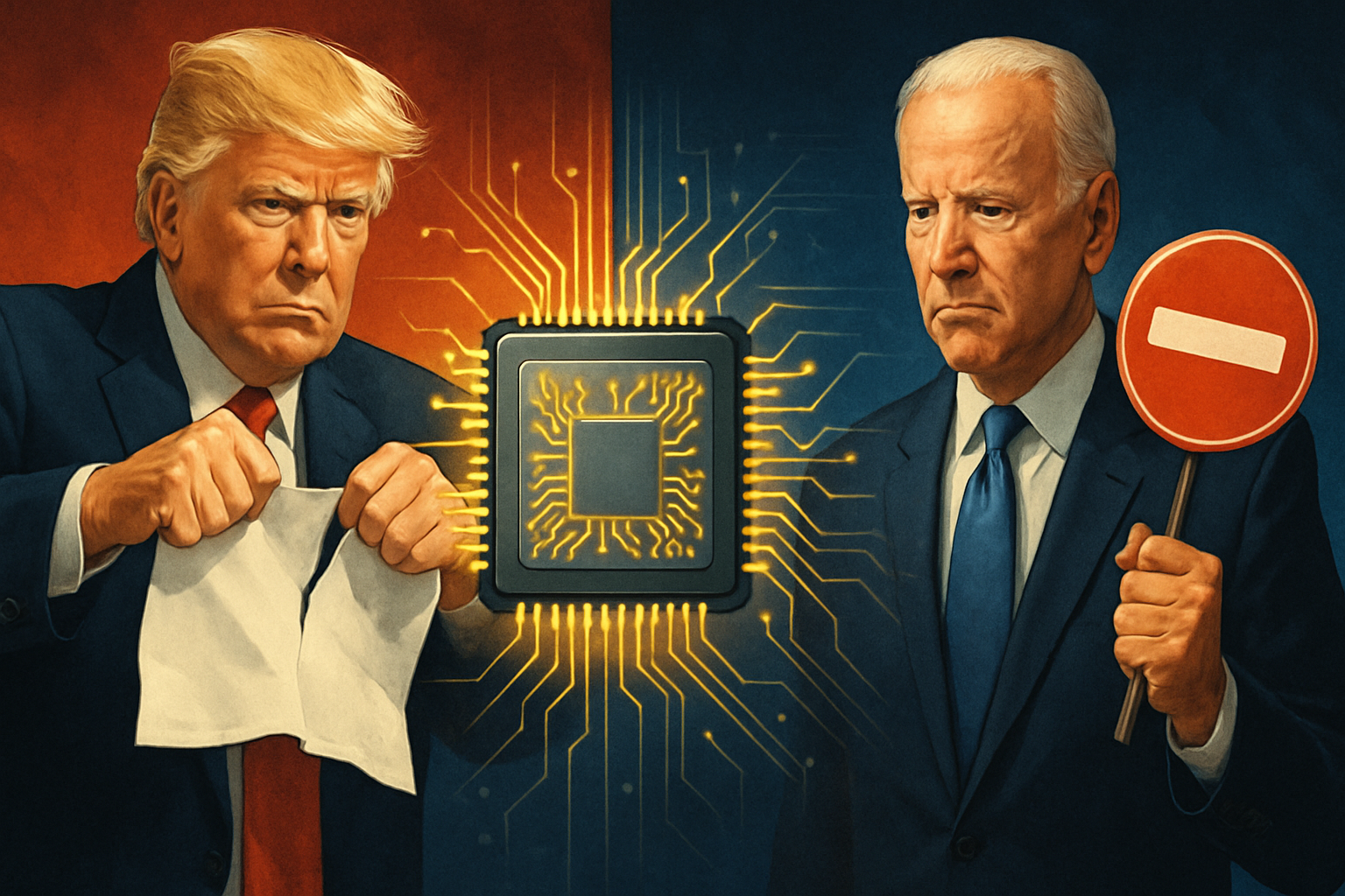 Trump Scraps Biden's AI Chip Export Controls Amid Global Tech Race